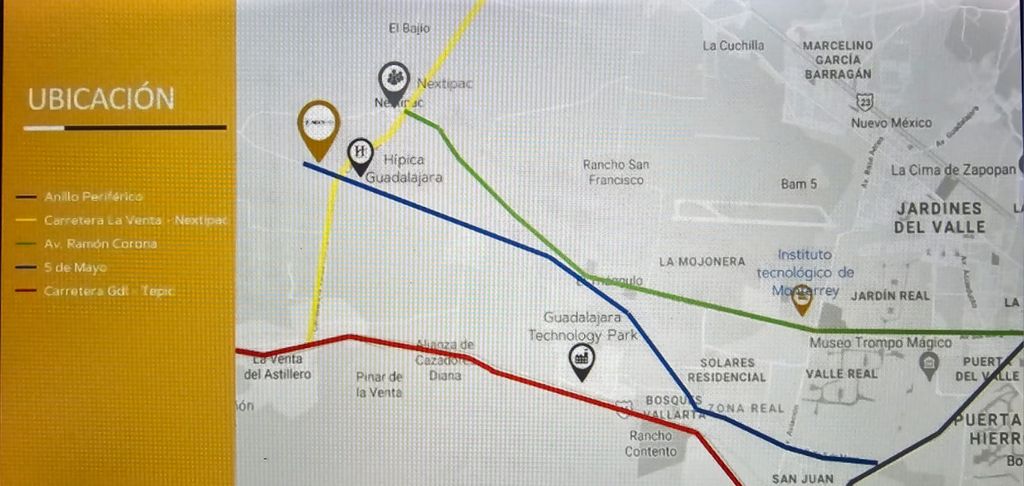 Terreno en venta en NEXTIPAC Fracc industial Nextipark Zapopan