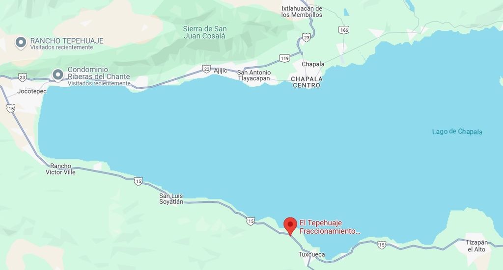 Terrenos Laguna de Chapala en fraccionamiento privado 190m2 en $1,140,000
