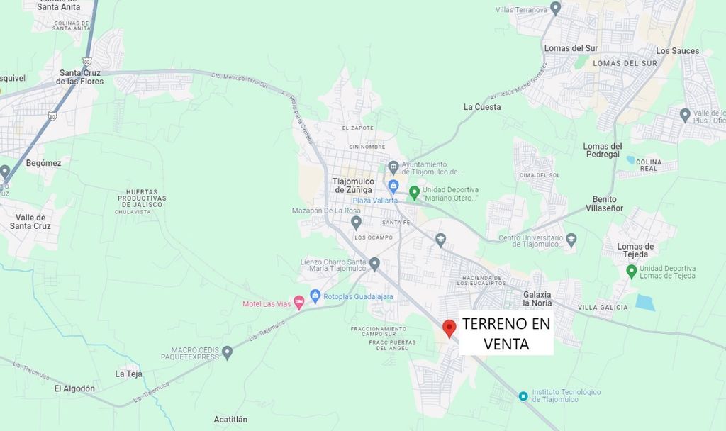 TERRENO EN VENTA EN TLAJOMULCO, JALISCO