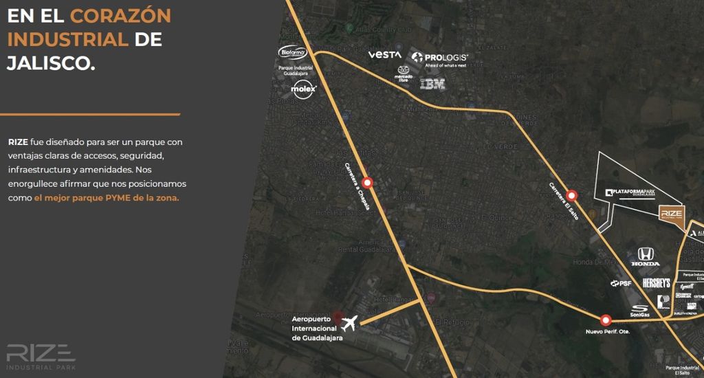 LOTE EN PREVENTA EN PARQUE INDUSTRIAL RIZE, EL SALTO JALISCO