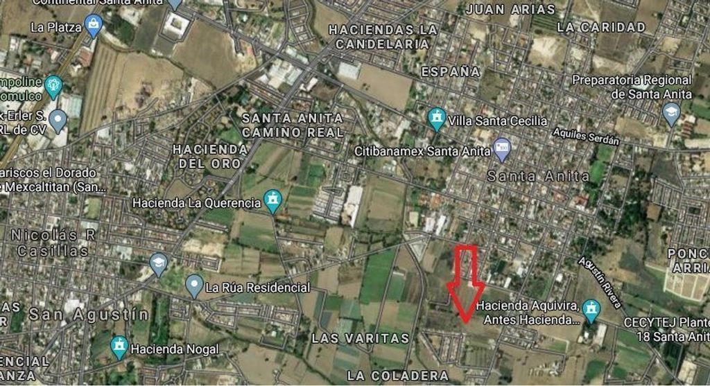Terreno 4,500 m2 Santa Anita ideal para Fraccionamiento $17,100,000