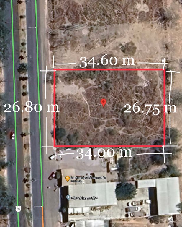 Terreno en venta en Avenida,Independencia,(carretera,Gdlbarra,De