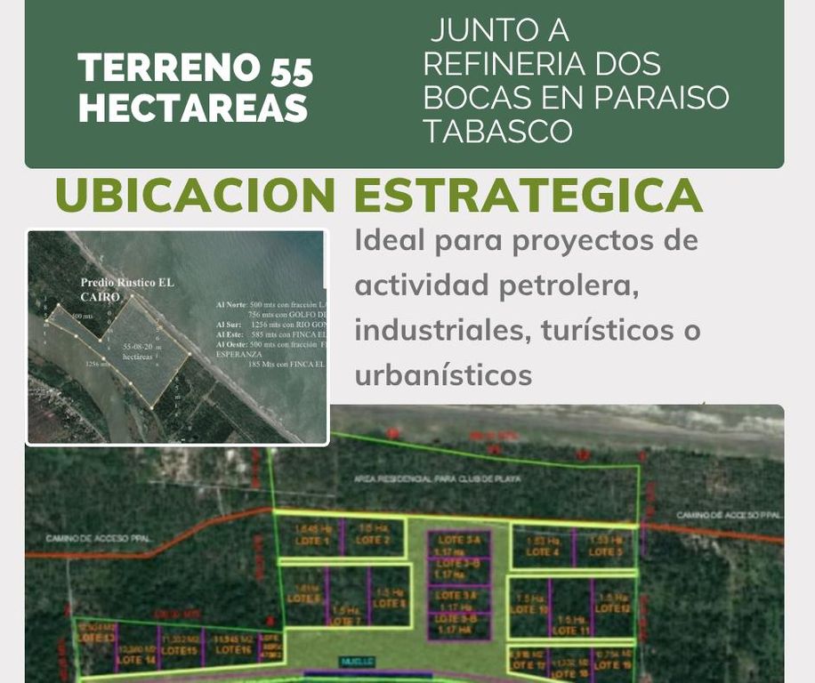 Venta Terreno / Lote Centla - Tabasco